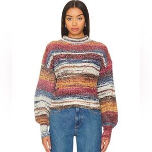 New Central Park West Wool Blend Josie Sweater in Pink